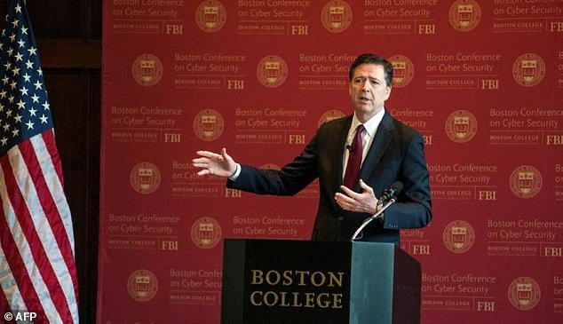 FBI Director James Comey addresses speculation about his future at a conference in Boston