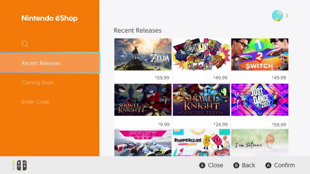 Nintendo Switch eShop