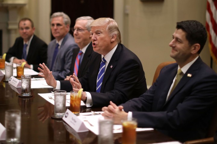 President Trump Hosts Lunch With House And Senate Leadership At White House