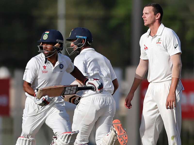 India will resume their first innings at 6-360 on day four against Australia in Ranchi