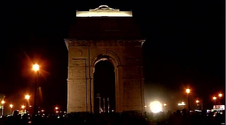 Lights go off at India Gate as part of the global Earth Hour initiative