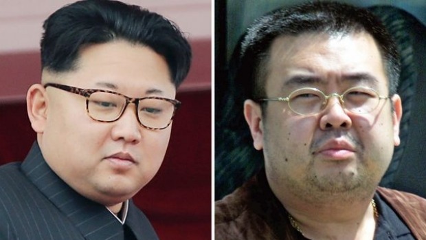 North Korean leader Kim Jong Un and his estranged older half-brother Kim Jong Nam who was murdered at Malaysia's