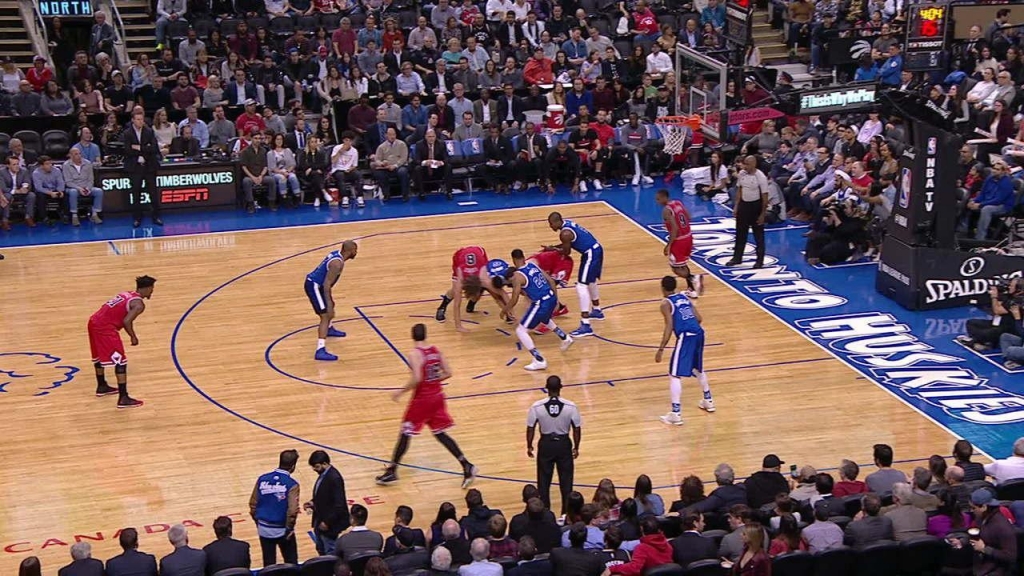 1:24PlayRobin Lopez and Serge Ibaka exchanged punches during Tuesday's game