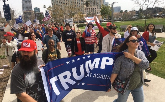 Trump supporters gather at Capitol in Lansing