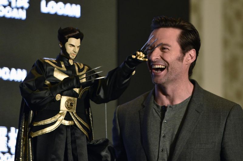 Actor Hugh Jackman sampled Taiwanese dishes like'stinky tofu and chicken heart skewers as he visited the island to promote the film'Logan