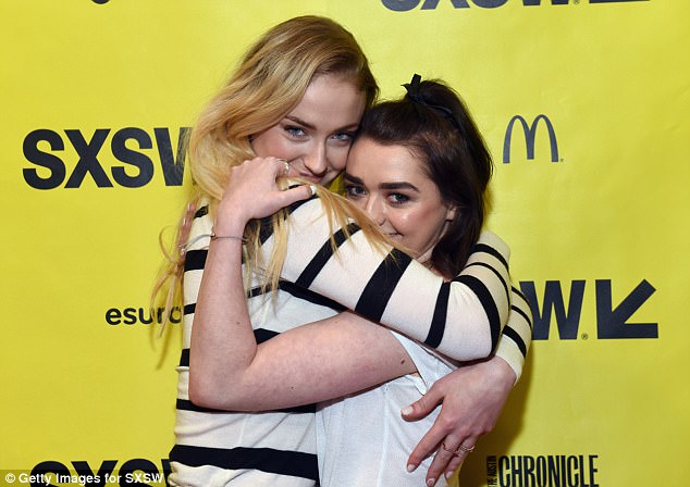 Sisterly love The talented duo embraced as they were reunited for the fan event