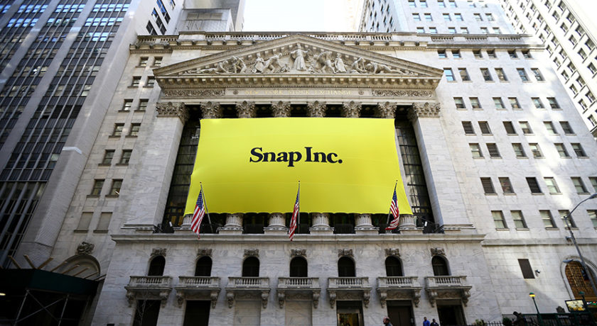 Snapchat went public today with a valuation slightly above analysts