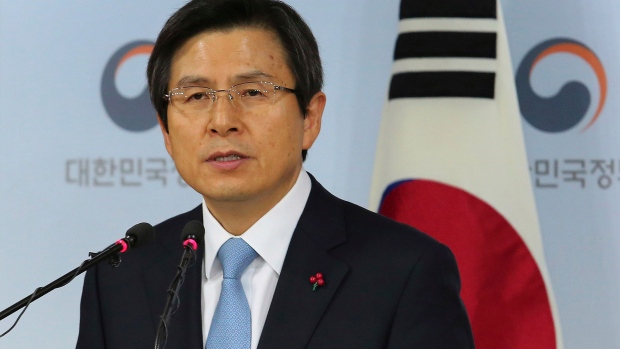 Acting South Korean President Hwang Kyo-ahn