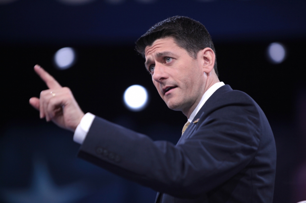 Paul Ryan speaking at the 2016 Conservative Political Action Conference. Flickr  Creative Commons  Gage Skidmore