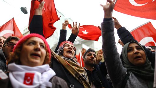 Turkey threatens to scrap refugee deal with European Union as diplomatic row escalates