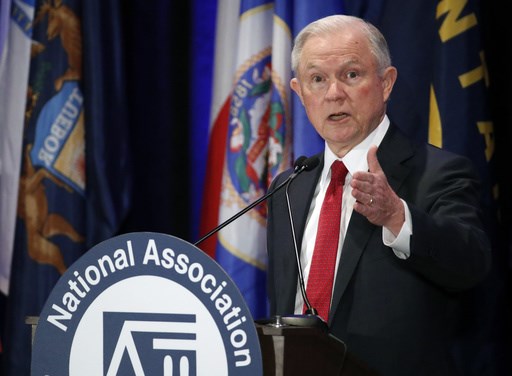 Attorney General Jeff Sessions speaks at the National Association of Attorneys General annual winter meeting Tuesday Feb. 28 2017 in Washington