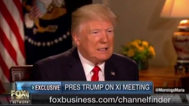 US President Donald Trump discusses the Syria strike on the Fox Business Network