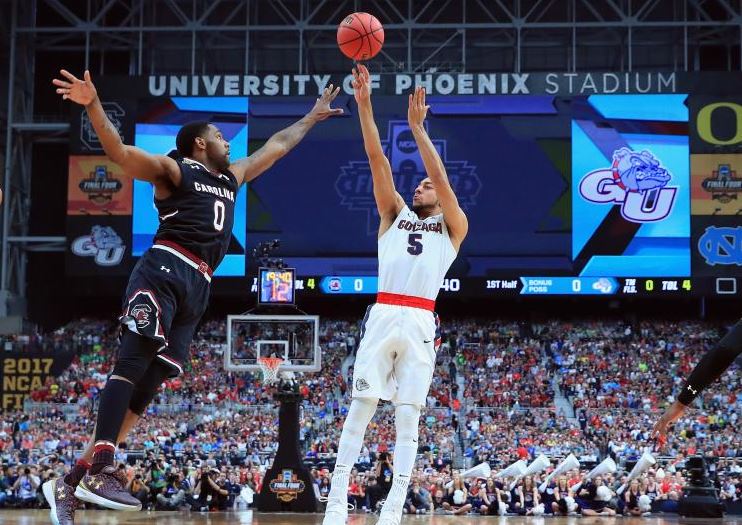 Final Four Score Gonzaga 77 South Carolina 73	 	 	 			Getty Images