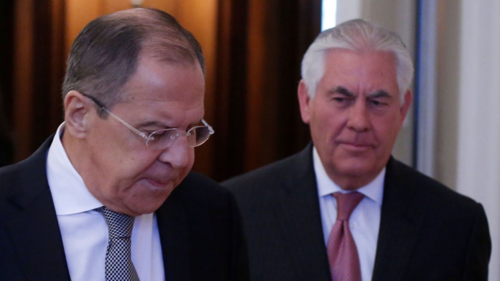 Russian Foreign Minister Sergei Lavrov and U.S. Secretary of State Rex Tillerson