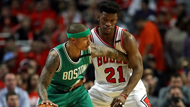 Avery Bradley Celtics blast Bulls advance to second round