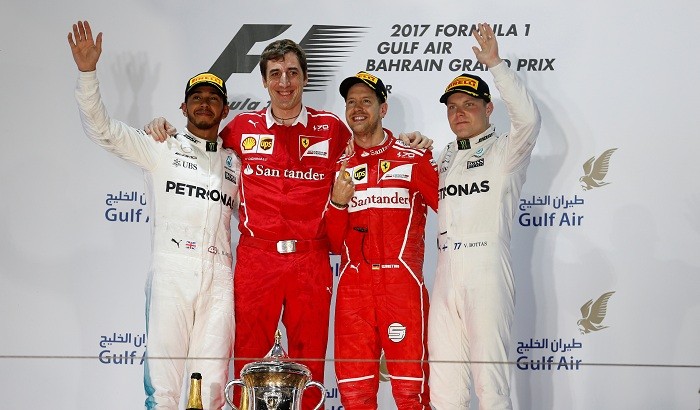 2017 Formula one season Formula one news Lewis Hamilton Valtteri Bottas Sebastian Vettel 2017 Bahrain Grand Prix Mercedes Ferrari