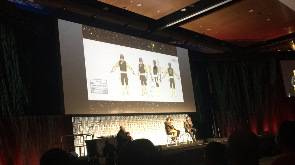 Star Wars Rebels Season 4 Rex preview image shown at Star Wars Celebration