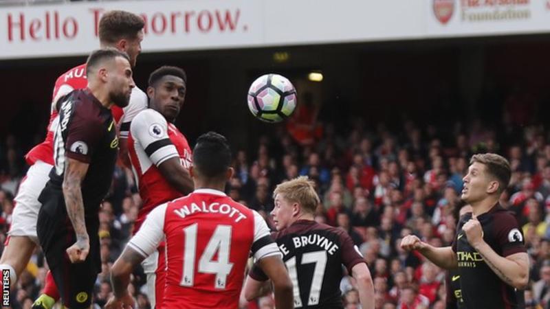 Arsenal and Man City share point in four goal Thriller