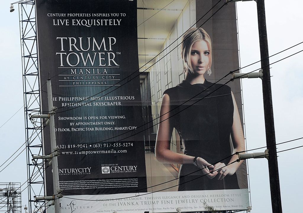 Billboard advertising Trump Tower Manila