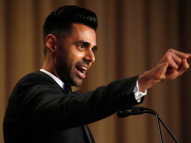 Hasan Minhaj of Comedy Central performs at the White House Correspondents&#039 Association dinner in Washington US