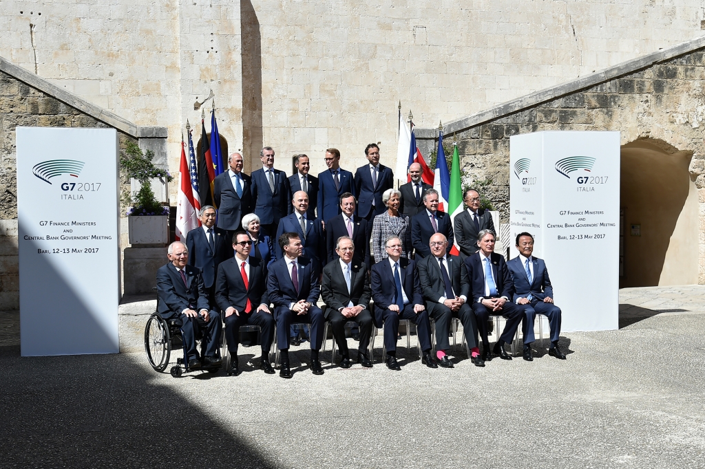 Finance ministers and central bank governors from the US Canada Japan France Germany Italy and Britain met in the Italian city of Bari