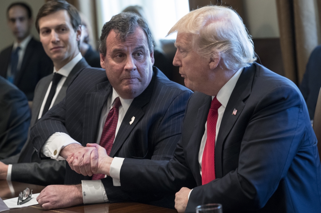 President Trump and Gov. Chris Christie. Shawn Thew-Pool  Getty Images