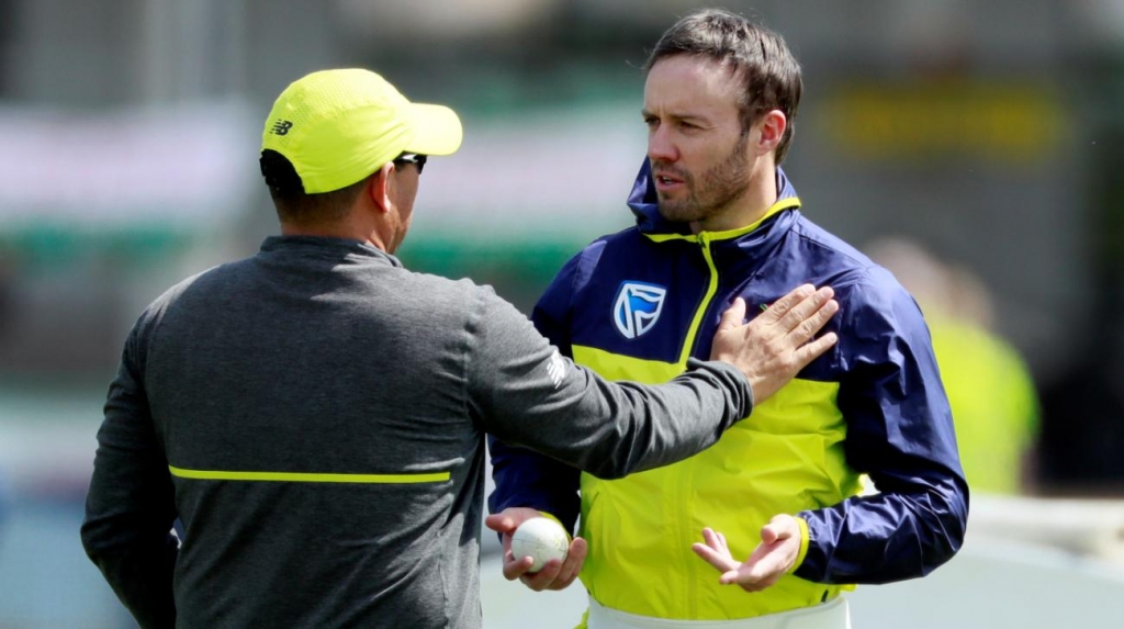 South Africa's AB De Villiers during nets at Headingley