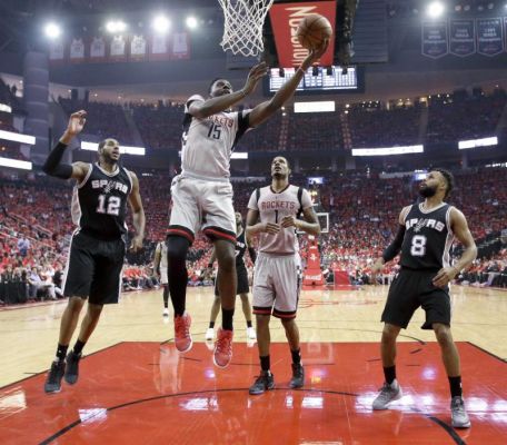 Houston Rockets center Clint Capela shoots