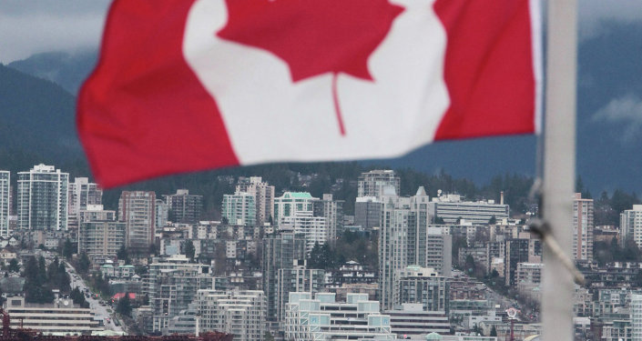 Canadian flag in Vancouver