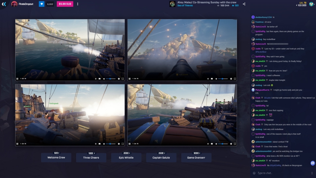 UI of Beam Costreaming