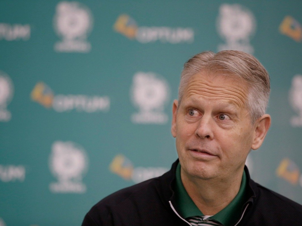 Boston Celtics general mananger Danny Ainge.   Stephan Savoia  AP