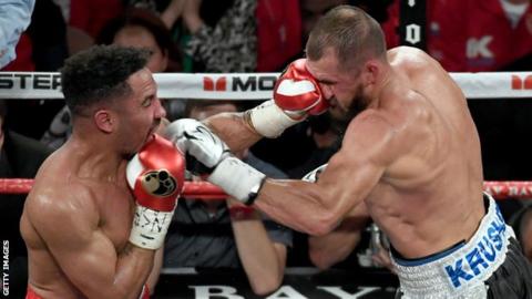 Andre Ward catches Sergey Kovalev during their rematch