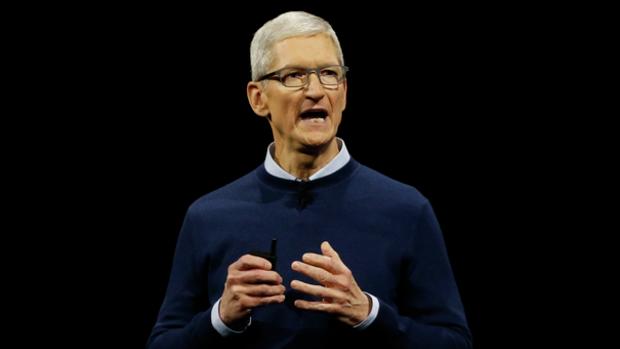 Tim Cook CEO speaks during Apple's annual world wide developer conference in San Jose California