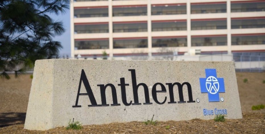 The office building of health insurer Anthem is seen in Los Angeles California