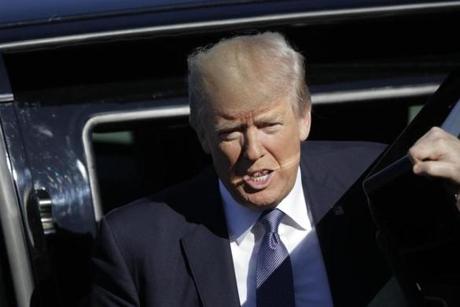 U.S President Donald Trump arrives for Bastille Day parade in Paris on Friday