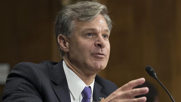 Christopher Wray testifies before the Senate Judiciary Committee hearing on his nomination to be Director of the FBI