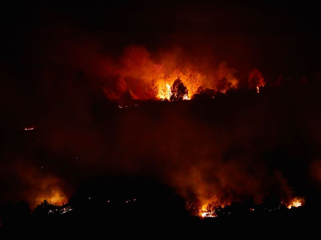 Detwiler Fire Wildfire Mariposa California