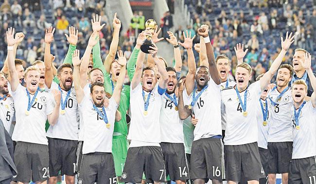 Germany survive Chile onslaught to win Confederations Cup