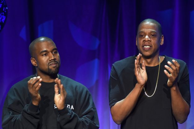 Kanye West and Jay Z clapping