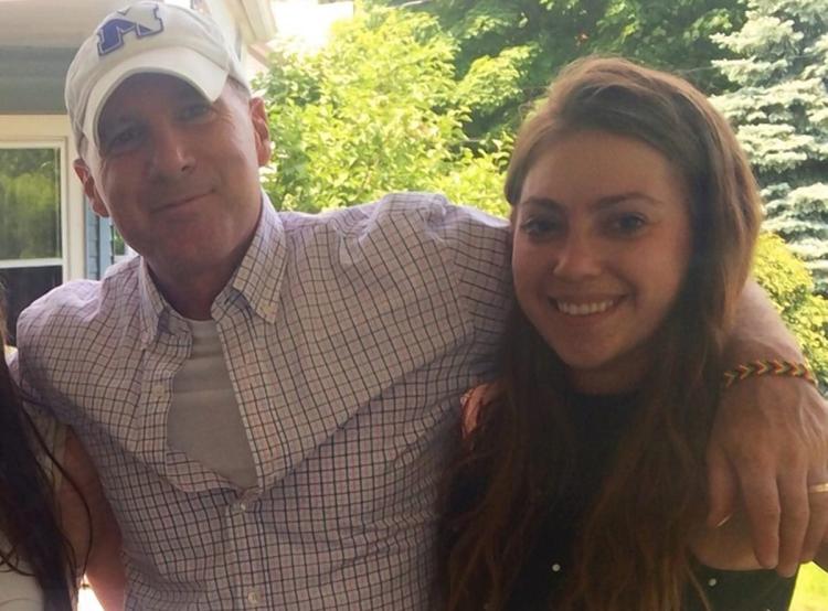 Mike Goldstein of Montclair N.J. with his daughter Freddi Goldstein a Mayor de Blasio spokeswoman