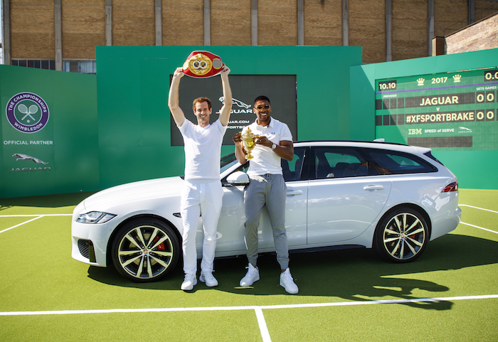 Andy Murray Wimbledon 2017 Jaguar XF Sportbrake