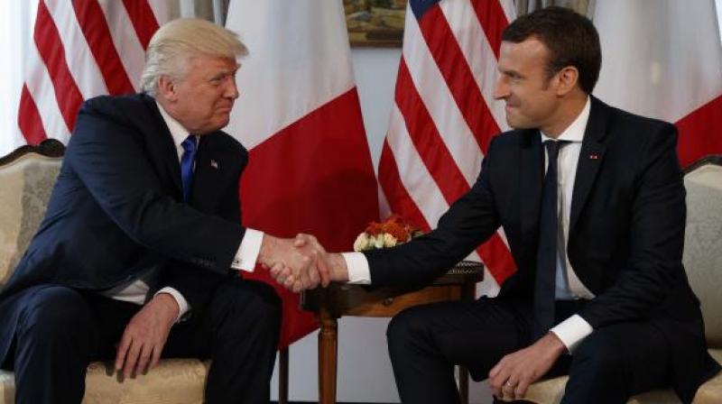 President Macron said he respected Trump's decision but France remained committed to the Paris accord