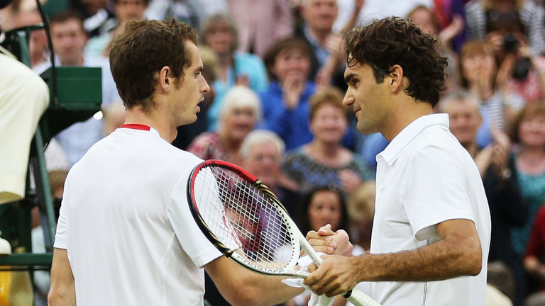 Roger Federer and Andy Murray came up against each other in 2012 when the Swiss took the crown