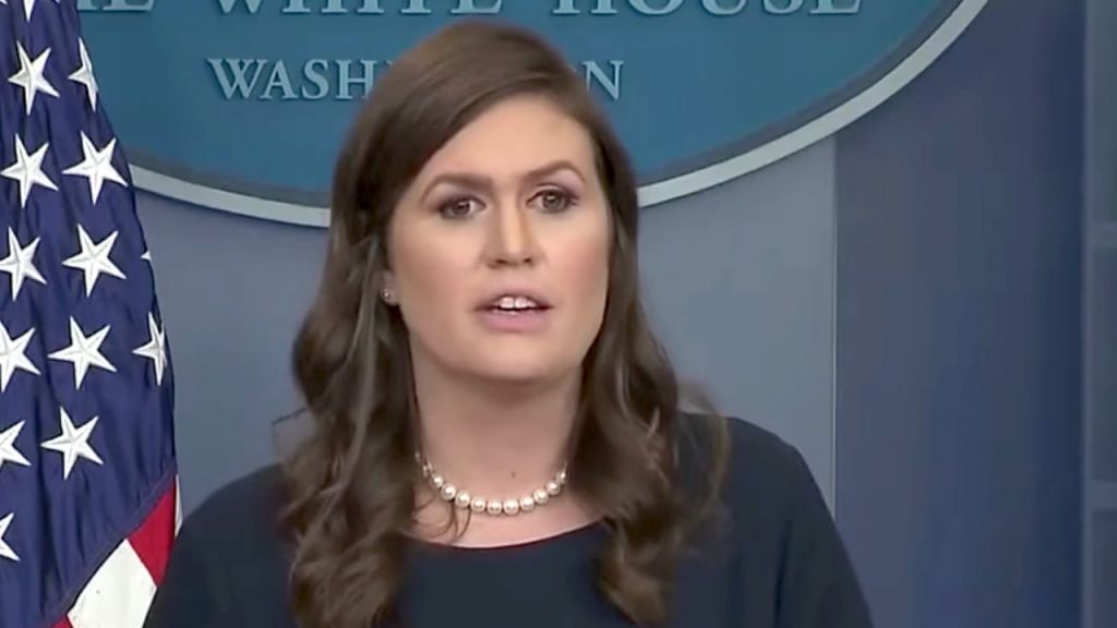 Watch Sarah Huckabee Sanders shut down the transgender-obsessed media