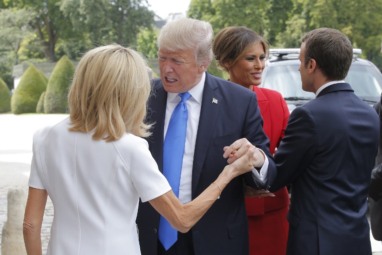 Trump's'inappropriate comments about Brigitte Macron's body mar Paris visit