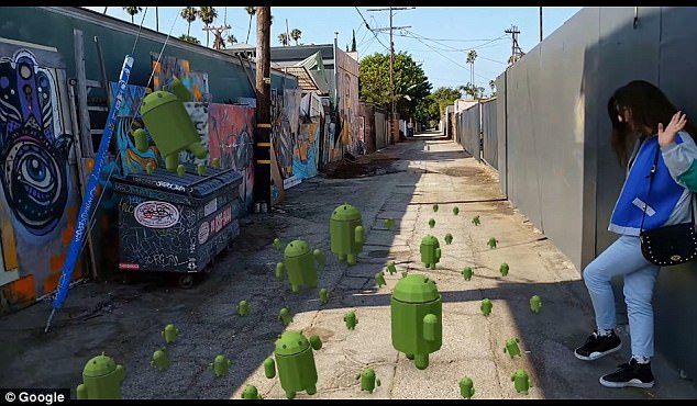 Android everywhere Google hopes the software will leads to hundred of new AR apps for its handsets