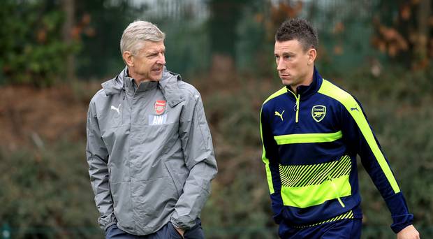 Arsenal manager Arsene Wenger is expected to recall defender Laurent Koscielny for the trip to Liverpool