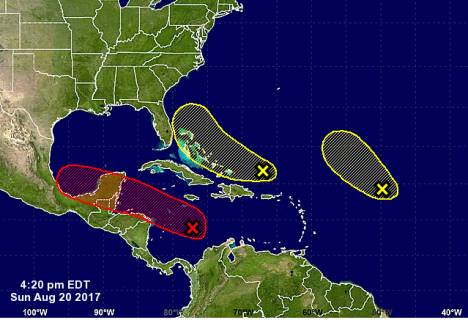 Tropical Storm Harvey could regroup but stay clear of Florida