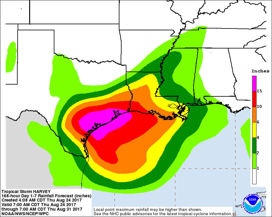 Harvey, 92L potential rainmakers for Texas and Florida