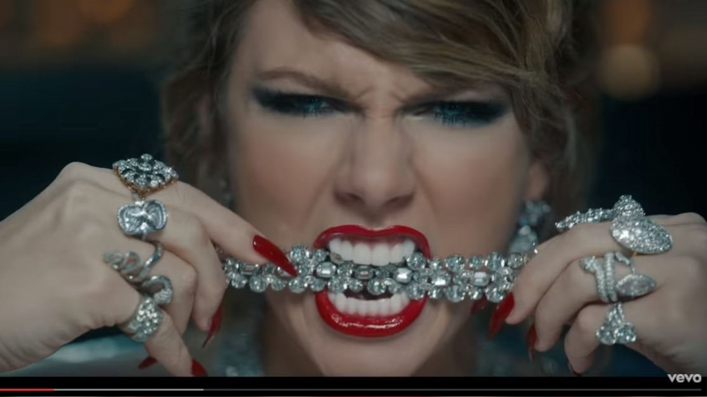 Screenshot from Taylor Swift's 'Look What You Made Me Do&#39 music video